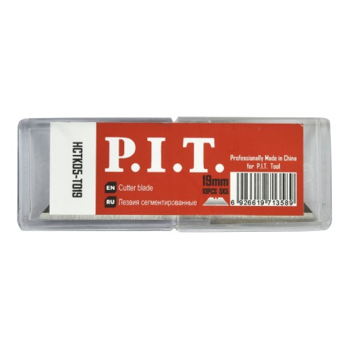 Лезвия трапецивидные P.I.T. 19x61 мм, 10 шт в уп.(HCTK05-T019)