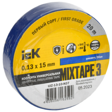 MIXTAPE 3 Изолента 0,13х15мм синяя 20м IEK