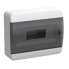TEKFOR Корпус пластиковый ЩРН-П-12 IP41 черная прозрачная дверь IEK