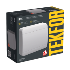 TEKFOR Корпус пластиковый ЩРН-П-12 IP41 белая дверь IEK