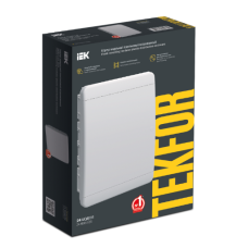 TEKFOR Корпус пластиковый ЩРВ-П-24 IP41 белая дверь IEK