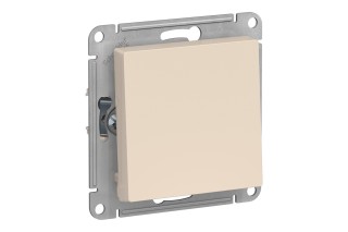 Выключатель 1-клавишный Schneider Electric ATLASDESIGN, скрытый монтаж, бежевый