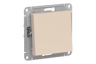 Переключатель 1-клавишный Schneider Electric ATLASDESIGN, скрытый монтаж, бежевый