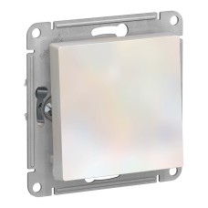 Выключатель 1-клавишный Schneider Electric ATLASDESIGN, скрытый монтаж, жемчуг