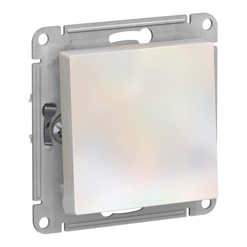 Выключатель 1-клавишный Schneider Electric ATLASDESIGN, скрытый монтаж, жемчуг