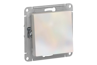Переключатель 1-клавишный Schneider Electric ATLASDESIGN, скрытый монтаж, жемчуг