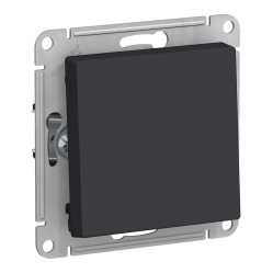 Выключатель 1-клавишный Schneider Electric ATLASDESIGN, скрытый монтаж, карбон