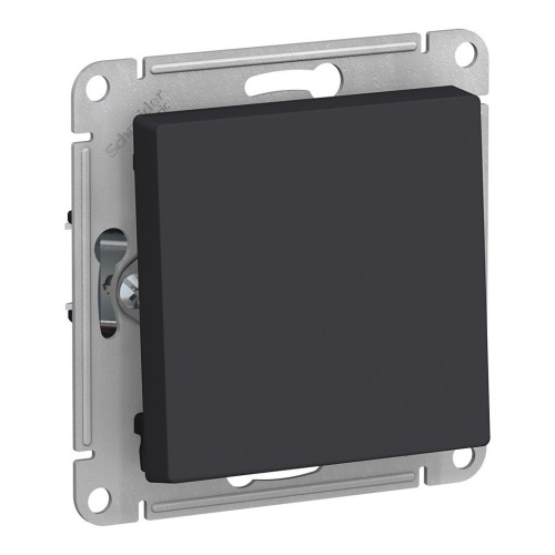 Выключатель 1-клавишный Schneider Electric ATLASDESIGN, скрытый монтаж, карбон