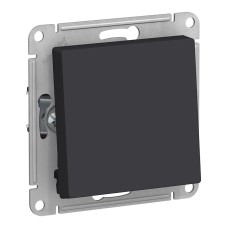 Переключатель 1-клавишный Schneider Electric ATLASDESIGN, скрытый монтаж, карбон