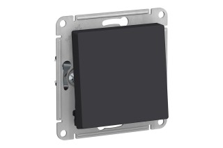 Переключатель 1-клавишный Schneider Electric ATLASDESIGN, скрытый монтаж, карбон