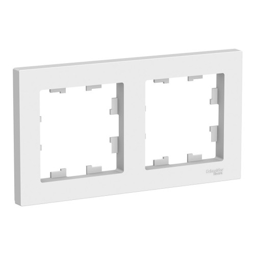 Рамка 2 поста Schneider Electric ATLASDESIGN, белый