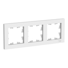 Рамка 3 поста Schneider Electric ATLASDESIGN, белый