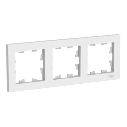 Рамка 3 поста Schneider Electric ATLASDESIGN, белый